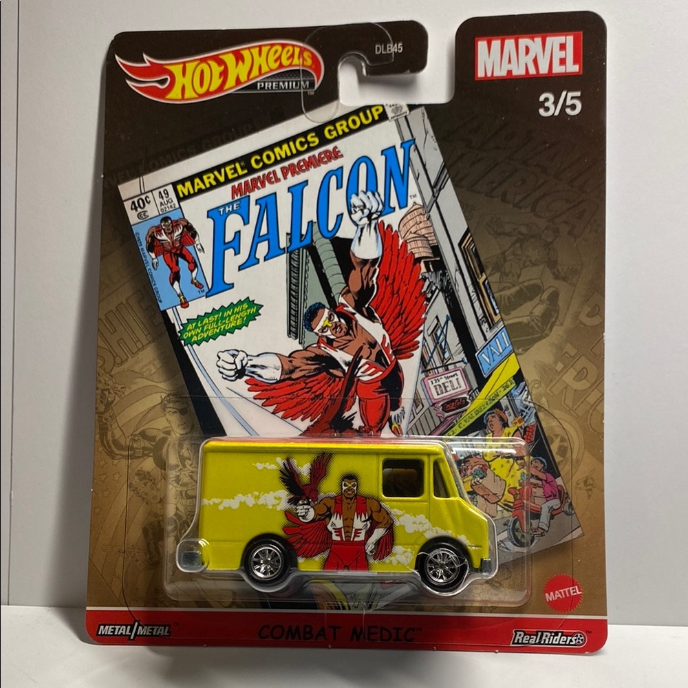 🍀3/$40🍀Hot Wheels  Marvel Combat Medic - Yellow